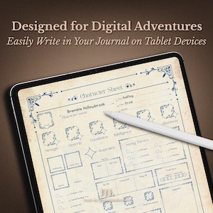 DnD 5e character journal printable bundle featuring whimsical crystal themed designs in Amethyst Ruby Emerald and Sapphire colors, including 56 total pages with character sheets spell books session logs inventory trackers and NPC logs, printable Dungeons and Dragons character journal for immersive tabletop roleplay campaigns