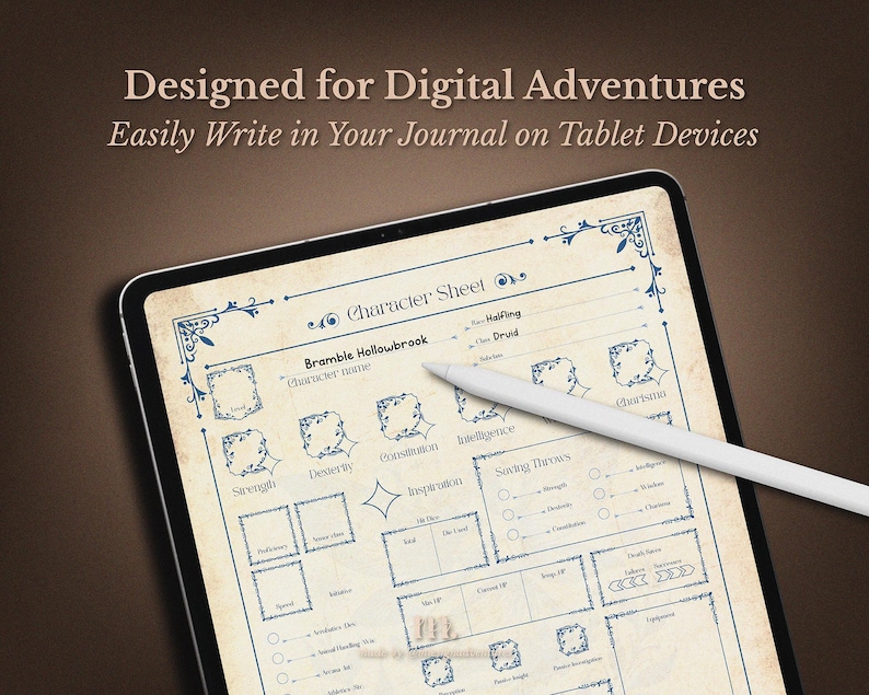 DnD 5e character journal printable bundle featuring whimsical crystal themed designs in Amethyst Ruby Emerald and Sapphire colors, including 56 total pages with character sheets spell books session logs inventory trackers and NPC logs, printable Dungeons and Dragons character journal for immersive tabletop roleplay campaigns
