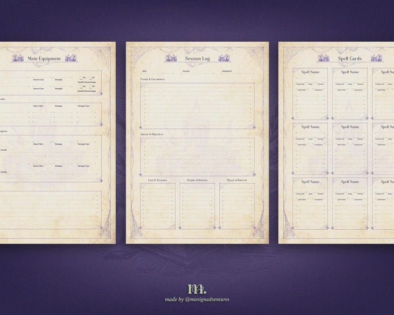 Dnd 5e Character Journal | Cauldron Cottage Witchwood Edition | Cozy ...