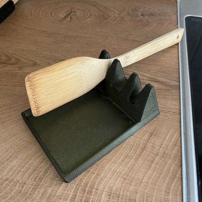 Custom Spoon Holder Modern Spoon Rest Kitchen Utensil Etsy