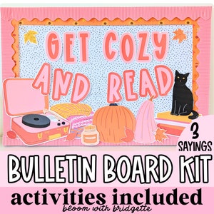 Autumn Bulletin Board Kit and Student Activity, Halloween Bulletin Board, Classroom Door Decor, Reading Classroom Decorations, Door Decor