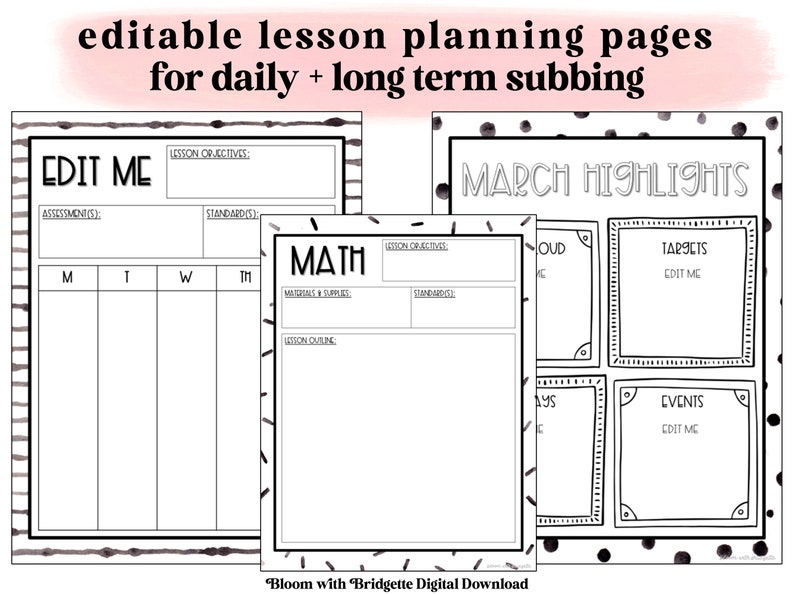 Editable Substitute Binder, Daily Subbing, Maternity Leave Binder, Long Term Substitute Binder, Classroom Management Printable image 6