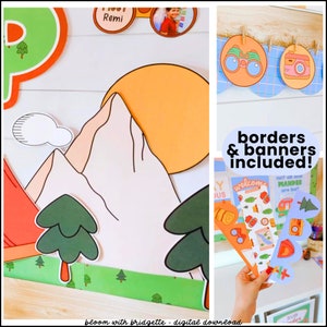 Camping Bulletin Board, Back to School Classroom Decor, Nature ...