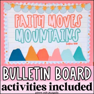 Winter Christian Bulletin Board Kit and Student Activity, Christmas Classroom Door Decor, Printable Seasonal Decorations