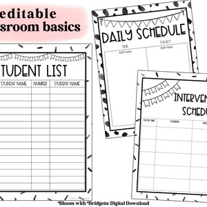 Editable Substitute Binder, Daily Subbing, Maternity Leave Binder, Long Term Substitute Binder, Classroom Management Printable image 5