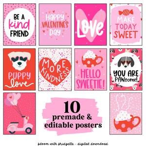 Valentine's Day Classroom Decor Bundle, Bulletin Board, Posters ...