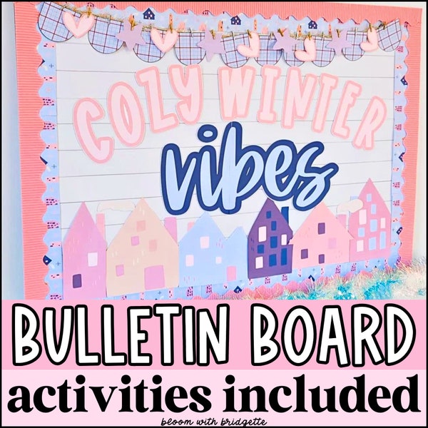 Non-Denominational Winter Bulletin Board Kit and Student Activity, Classroom Door Decor, Printable Seasonal Decorations