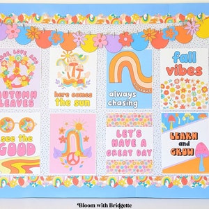 Herfst klas posters, eenvoudige bulletin board display, herfst klas decor, afdrukbare klas decoraties, herfst decor