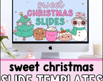 Christmas Classroom Slides, Editable Slide Template, Daily Slides, Agenda Slides, Classroom Management, Holiday Theme, Winter Decorations
