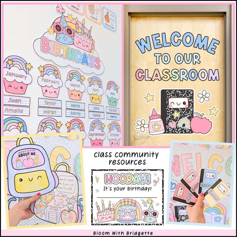 Composition Notebook Classroom Decor | Bilingual Friendly | Pastel ...