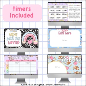 Composition Notebook Classroom Slides: Editable Templates (canva ...