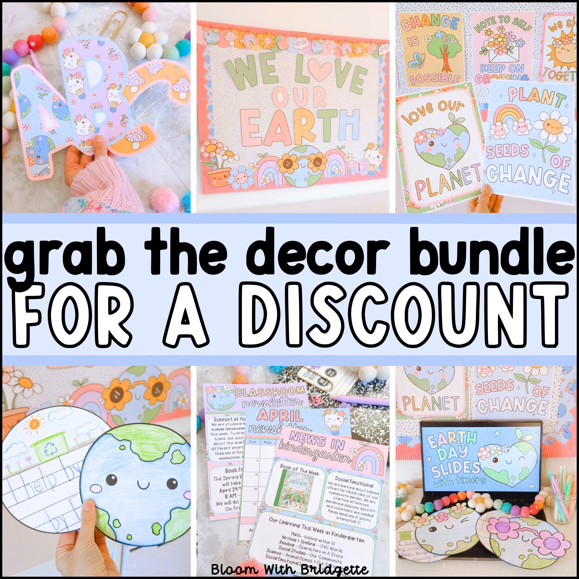 Earth Day Classroom Slides, Editable Slide Template, Daily Slides ...