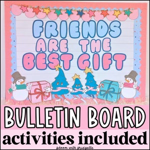 Christmas Bulletin Board Kit and Student Activity, Classroom Door Decor, Printable Seasonal Decorations