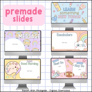 Composition Notebook Classroom Slides: Editable Templates (canva ...