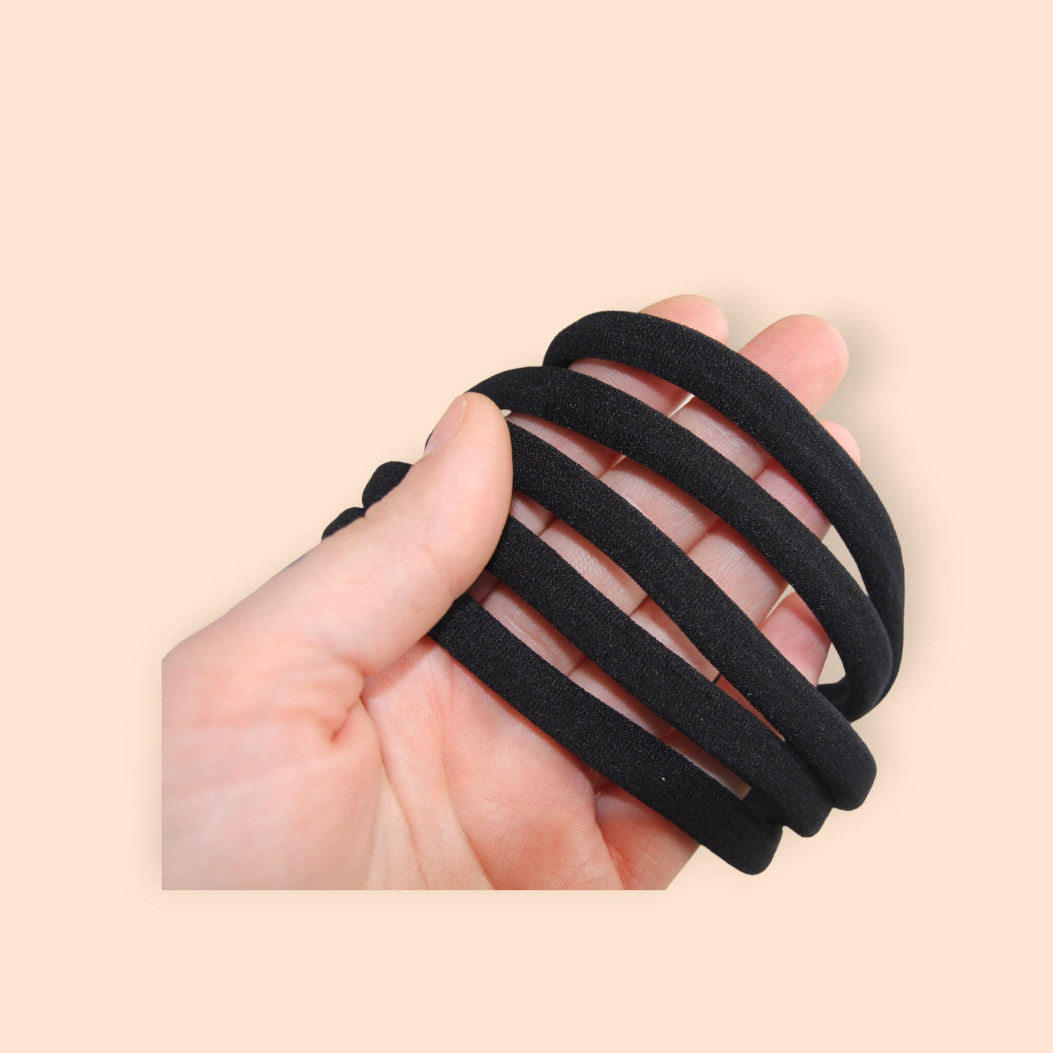 12 Extra Große Haargummis Für Dreads Und Dickes Haar - 38-40 Cm, Dehnbar, Ohne Metall (braunes Sortiment)