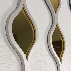 Acrylic wall mirror decor, water drop mirror decorative for living room, bedroom 3D mirror, mirror gift, water drop mirror European style