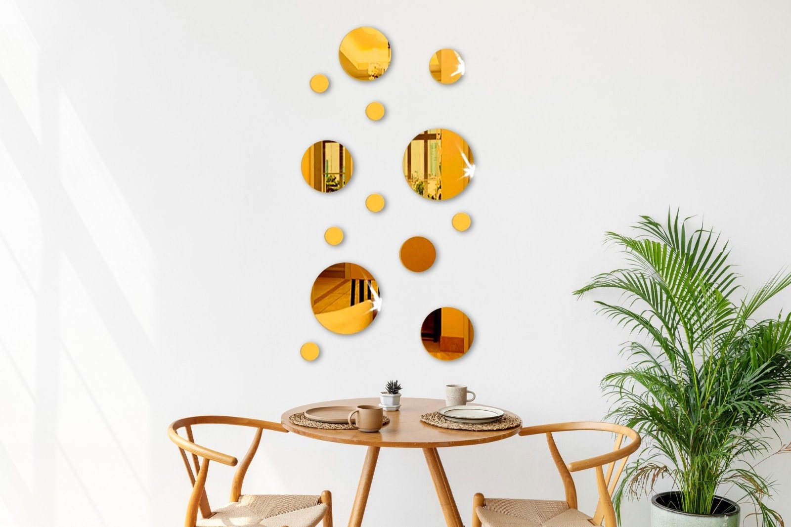 Acrylic Mirrors Wall Decal Set of Decorative Self Adhesive Etsy