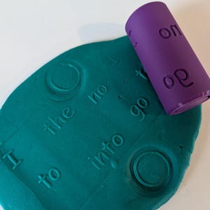 Phonics Learning Pattern Rollers, Playdough Roller, Phase 2,3,4 and 5, Learning Roller, Texture Roller, Playdough, Eco Roller