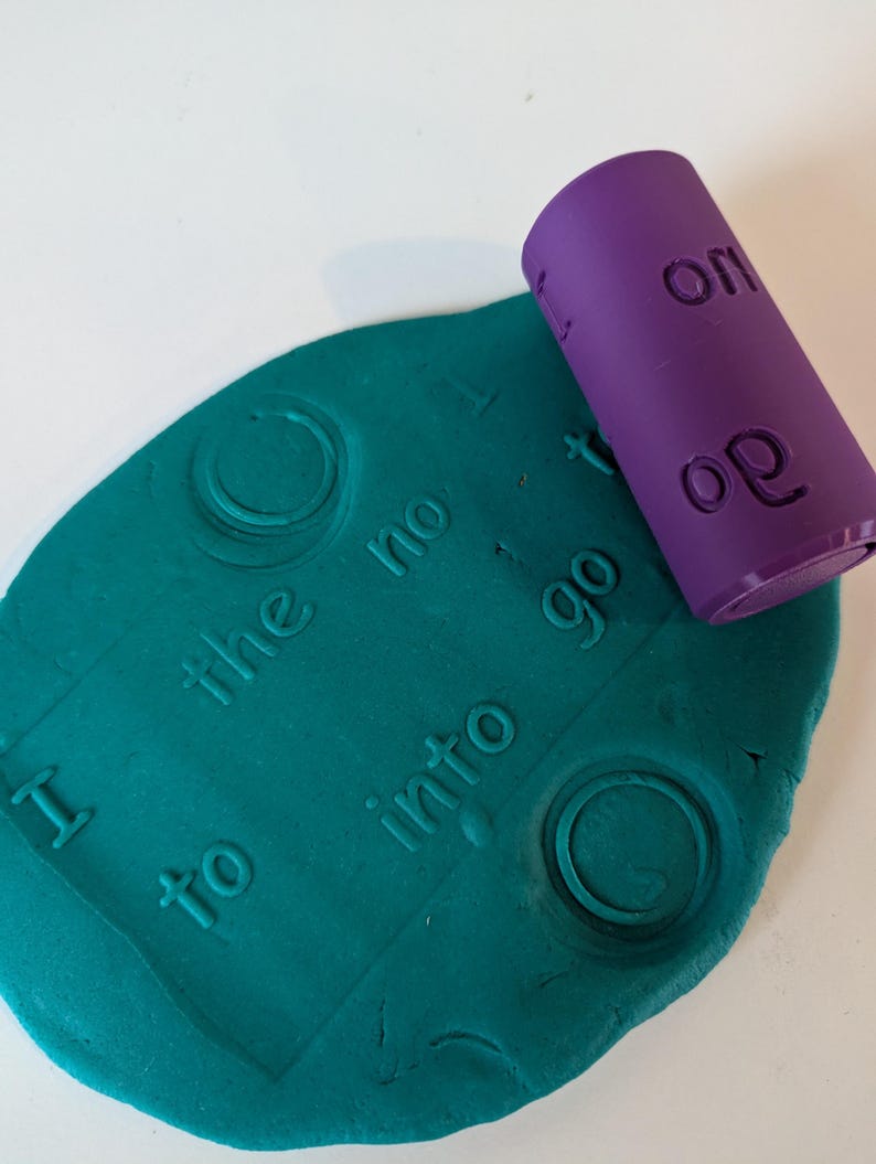 Phonics Learning Pattern Rollers, Playdough Roller, Phase 2,3,4 and 5, Learning Roller, Texture Roller, Playdough, Eco Roller