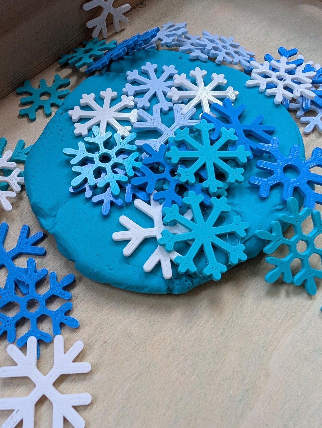 Mathn Token Snowflake Play Counters: 3D Printed Math Tokens (bag of 10) - Etsy UK
