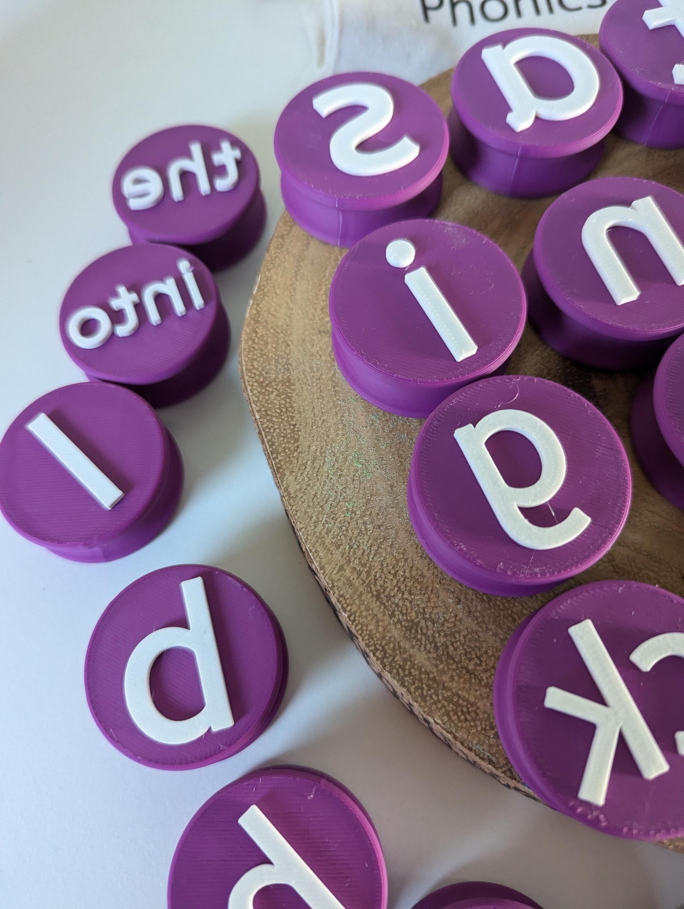 Phonics Phase 2 Playdough Stamp Set, Learning Sounds, Sensory Learning ...