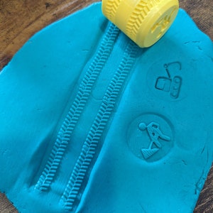Mini Digger Track Roller, Construction, Playdough Roller, Clay Roller, Digger Roller, Texture Roller, Playdough, Roller, Playdough Tools,