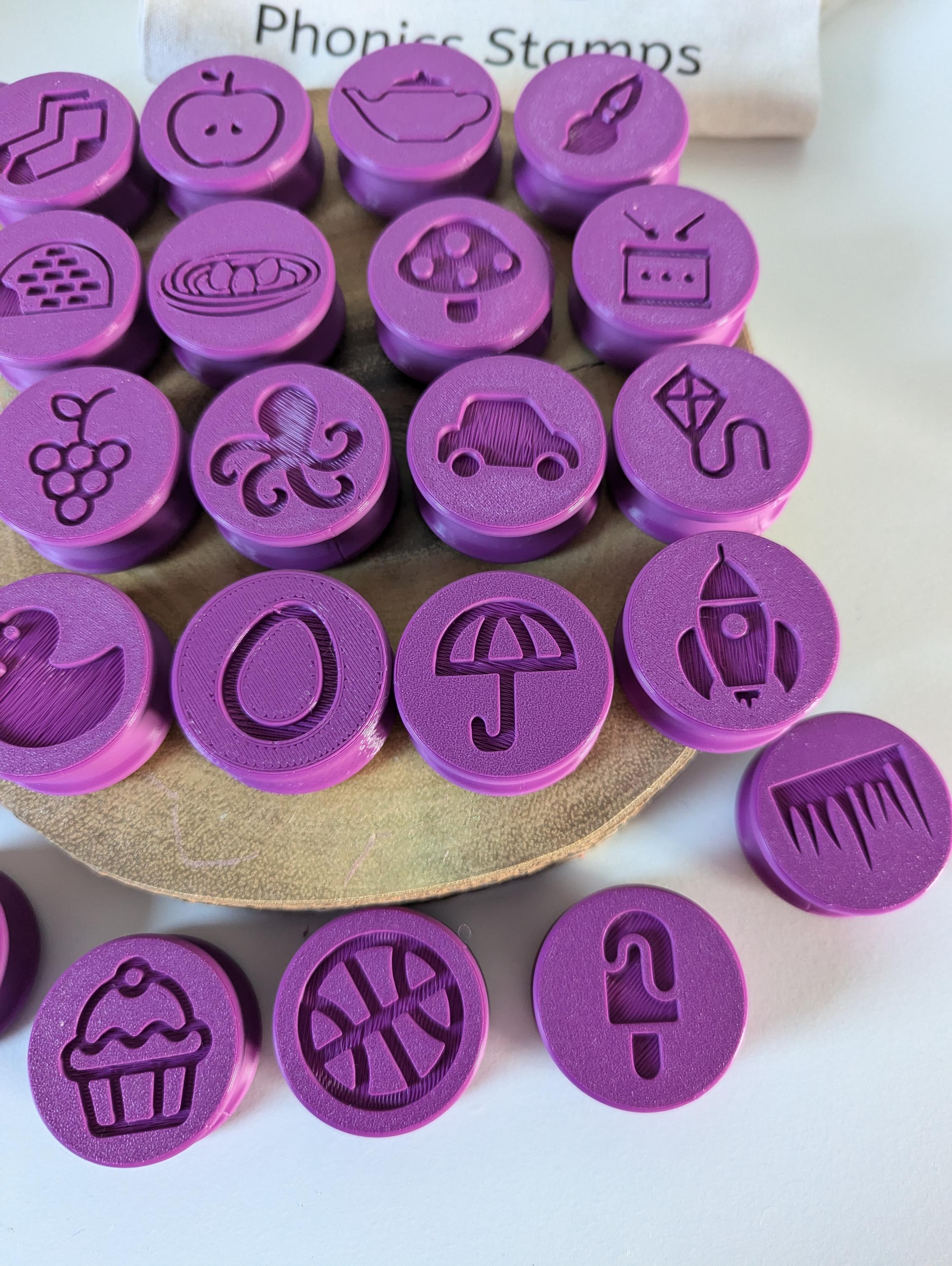 Phonics Phase 2 Playdough Stamp Set, Learning Sounds, Sensory Learning ...
