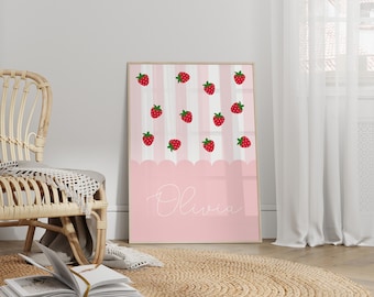 Erdbeeren Dekorieren, Erdbeeren Dekorieren, Erdbeeren Dekorieren, Erdbeeren Dekorieren, Erdbeeren Dekorieren, Mädchenzimmer Dekor, Rosa Einweihungsparty