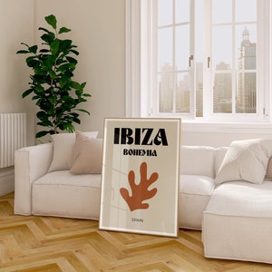 Stampa Ibiza Bohemia // Stampa di viaggio Ibiza, stampa Ibiza, stampa di viaggio boho, stampa di viaggio, poster Ibiza, arte murale stampabile DOWNLOAD DIGITALE immagine 1