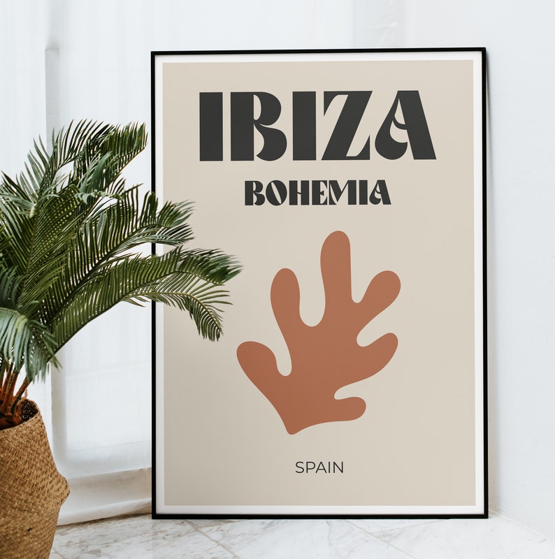 Stampa Ibiza Bohemia // Stampa di viaggio Ibiza, stampa Ibiza, stampa di viaggio boho, stampa di viaggio, poster Ibiza, arte murale stampabile DOWNLOAD DIGITALE immagine 4