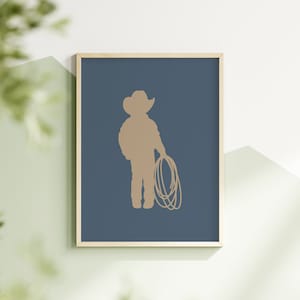 Cowboy Nursery Print // cowboy western wall art, neutral nursery wall art, western nursery print, cowboy wall art, PRINTABLE WALL ART