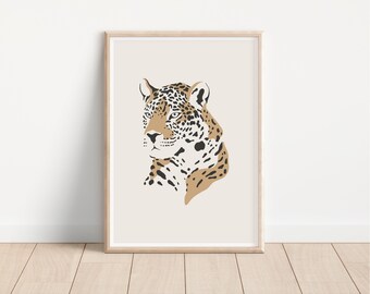 Leopard Print // leopard printable wall art, safari animal print, safari nursery print, leopard wall art, printable art, DIGITAL DOWNLOAD