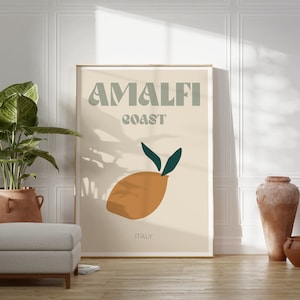 Amalfi Coast Print // Italy travel print, Italy print, boho travel print, travel print, Italy poster, printable wall art, DIGITAL DOWNLOAD