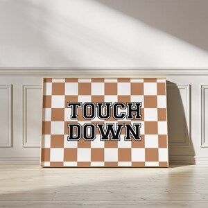 Touchdown American Football Print // sports wall art, football poster, sports prints, boys room decor, boys room wall art PRINTABLE WALL ART