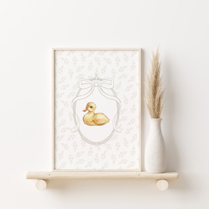 Duckling Nursery Print / duck wall art, duck nursery print, nursery wall art, girls room prints, cute nursery decor PRINTABLE WALL ART
