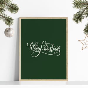 Merry Christmas Poster // grüne weihnachtsdeko, Weihnachtsdeko, Weihnachtsdeko, Weihnachtsdeko, Weihnachtsdekoration, grüne druckbare Wandkunst