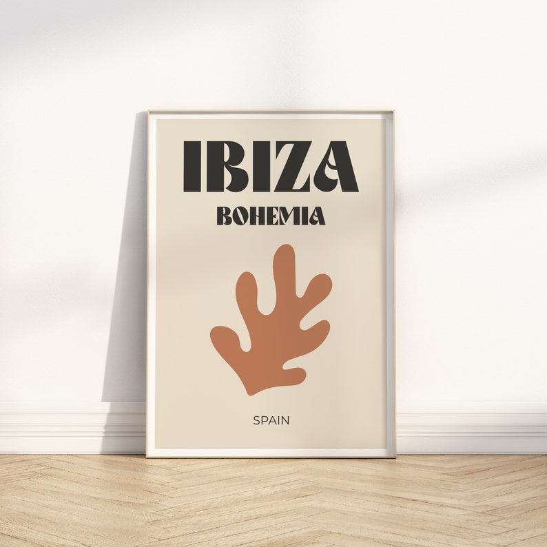 Stampa Ibiza Bohemia // Stampa di viaggio Ibiza, stampa Ibiza, stampa di viaggio boho, stampa di viaggio, poster Ibiza, arte murale stampabile DOWNLOAD DIGITALE immagine 5