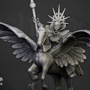 Wizard on Pegasus, Highland Miniatures