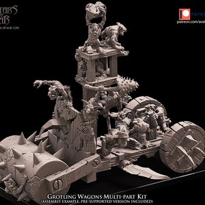 Grotling Battle Wagon, Awatary wojny