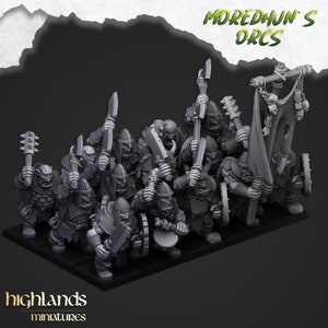 Guerriers orcs, figurines Highlands