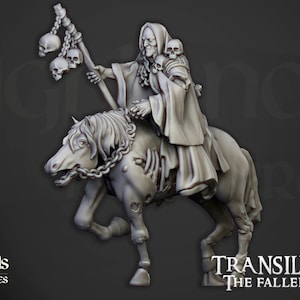 Necromancer on Horse, Highland Miniatures