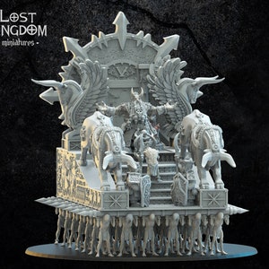 Assur, The God King On Palanquin, Lost Kingdom Miniatures