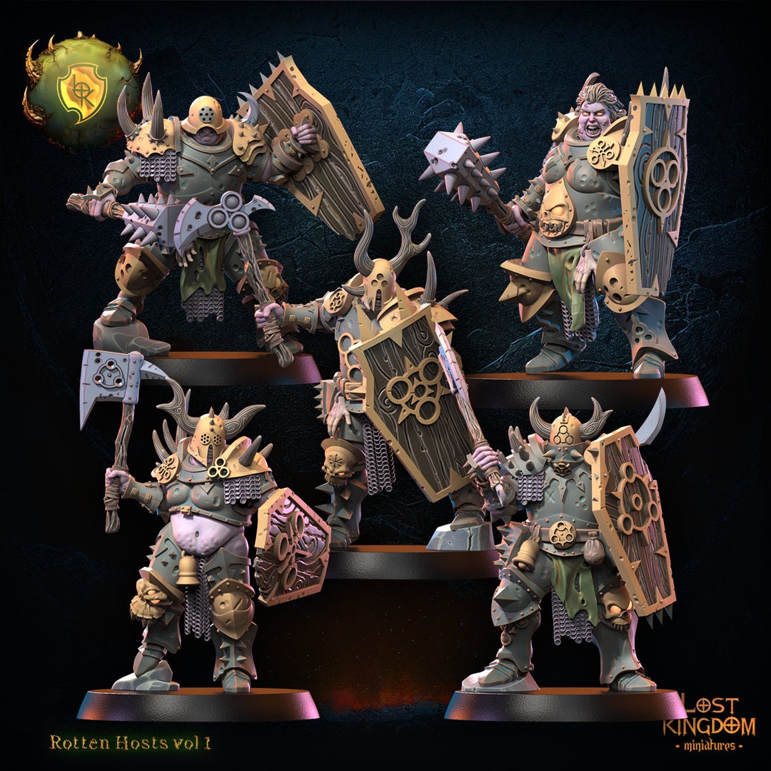 Warhammer Age Of Sigmar - Putrid Blightkings (Miniature Singole) Nurgle - Non Dipinte