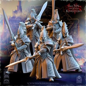 Elfi di Silvermoor Blades of Ashur, miniature di The Beholder