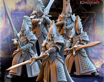 Silvermoor Elves Blades of Ashur, The Beholder Miniatures