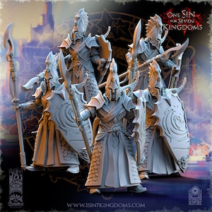 Milizia costiera di Ilithien degli Elfi di Silvermoor, miniature di The Beholder