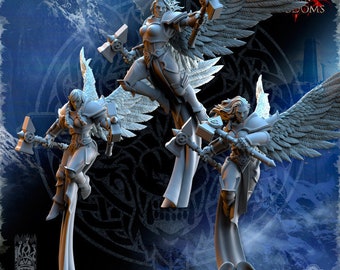 Stormwolves Valkyries Elite Guard, miniature di The Beholder