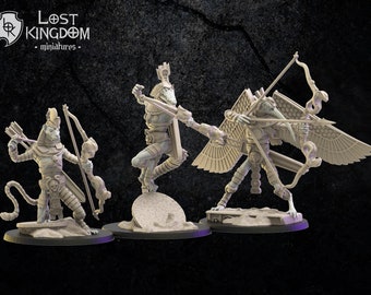 Canopic Guard With Bows, Lost Kingdom Miniatures