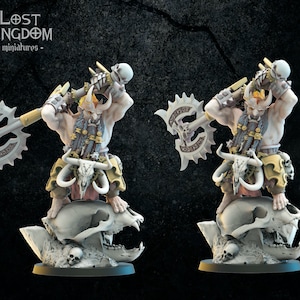 Whuldral Fireaxe, Berserker Hero , Lost Kingdom Miniatures
