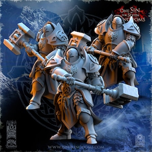 Stromwolves Punishers with great weapons, The Beholder Miniatures